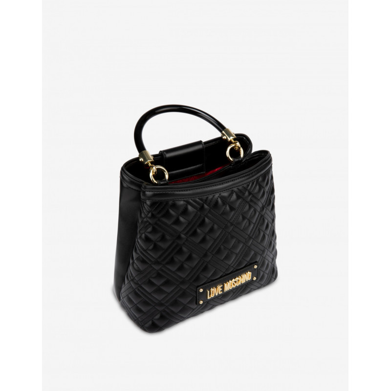 BORSA QUILTED NAPPA PU NERO