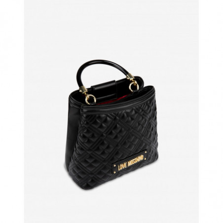 BORSA QUILTED NAPPA PU NERO