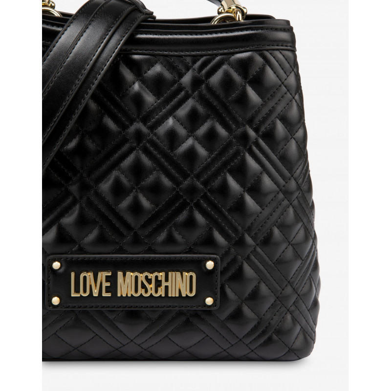 BORSA QUILTED NAPPA PU NERO