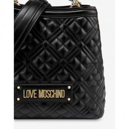 BORSA QUILTED NAPPA PU NERO