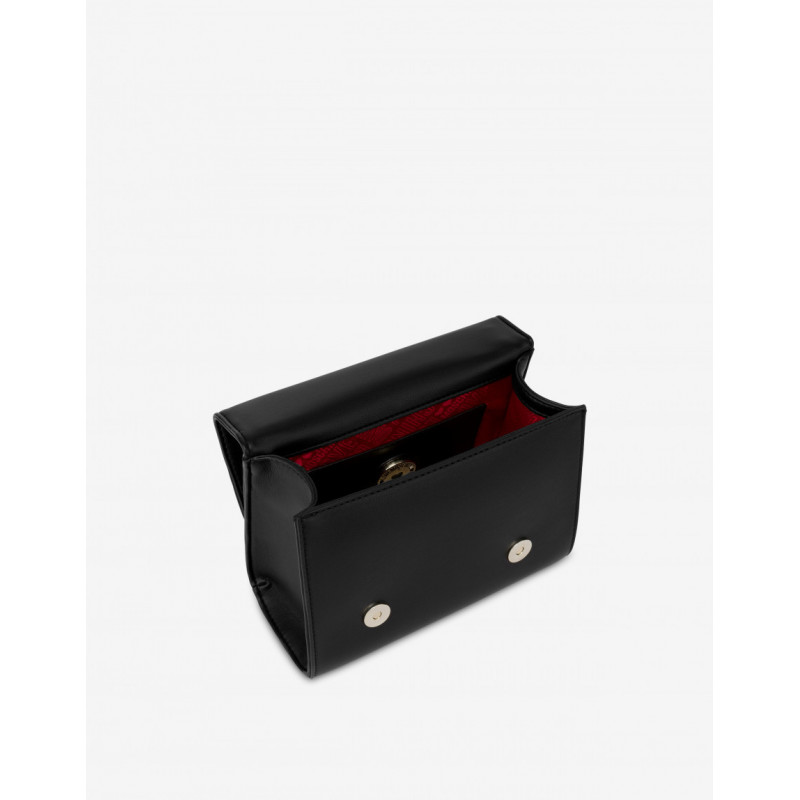 BORSA SMALL GRAIN PU NERO