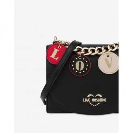 BORSA SMALL GRAIN PU NERO